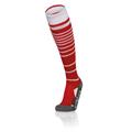 Target Socks RED/WHT L Stripete høye fotballsokker - Unisex