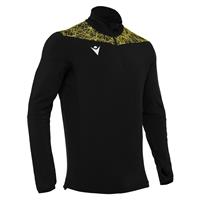 Tiber 1/4 Zip Top BLK/YEL S Stilren treningsgenser - Unisex