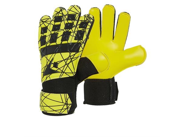 Leopard XH GK Gloves NYEL/BLK 4 Keeperhansker med Flat Cut 