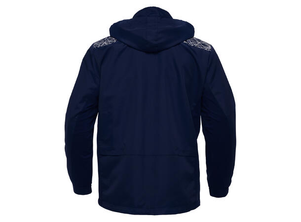 Lahti Showerjacket NAVY/HVIT XXL Vann- og vindavstøtende jakke - Unisex 
