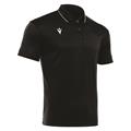 Draco Hero Polo BLK/WHT 5XL Poloskjorte i elastisk stoff