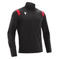 Gange 1/4 Zip Top BLK/RED 3XS Teknisk treningsgenser - Unisex