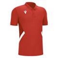 Rap Polo RED/WHT XS Teknisk poloskjorte - Unisex