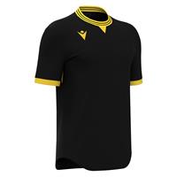 Elves Shirt BLK/YEL XXS Teknisk kamp og treningsdrakt - Unisex