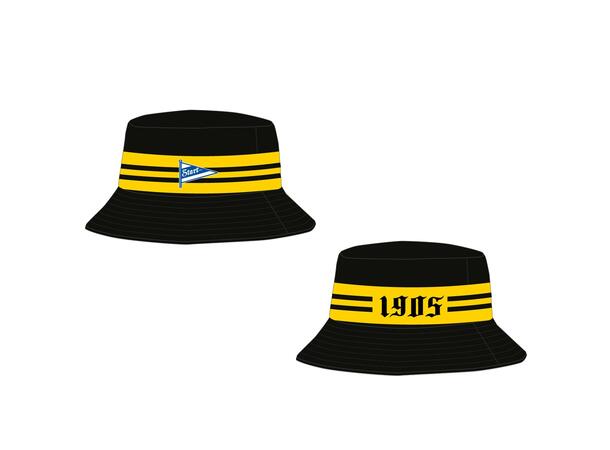 Start Bøttehatt BLK/YEL ONE SIZE Supporterhatt med striper 