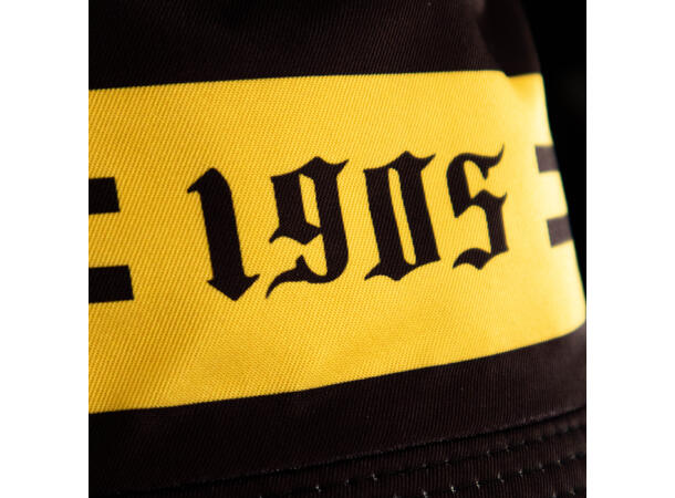 Start Bøttehatt BLK/YEL ONE SIZE Supporterhatt med striper 