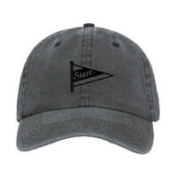 Start Caps grå Supportercaps med Startvimpel - Onesize