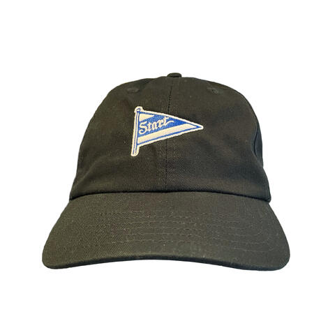 Start Caps sort Supportercaps med Startvimpel - Onesize