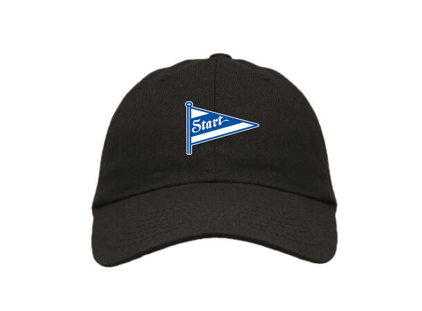 Start Caps sort Supportercaps med Startvimpel - Onesize 