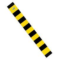 Start skjerf stripete BLK/YEL ONE SIZE Med Start vimpel