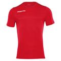 Rigel shirt shortsleeve RED 4XS Teknisk trenings t-skjorte - Unisex